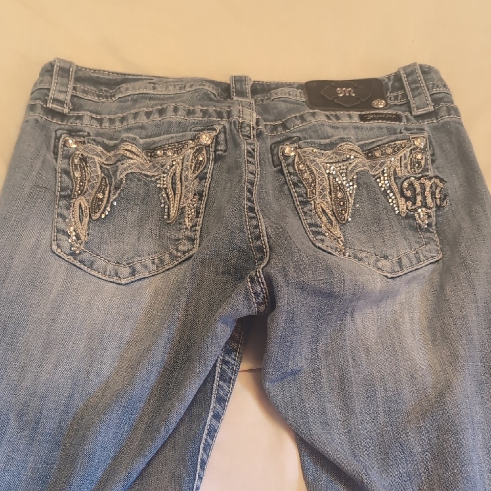 Miss Me Boot Cut Jeans in Classic Blue